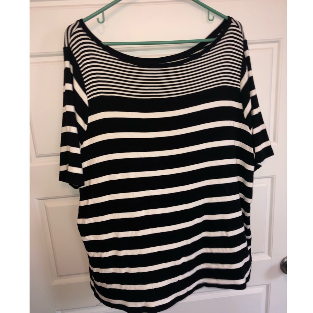 short sleeve striped soft shirt